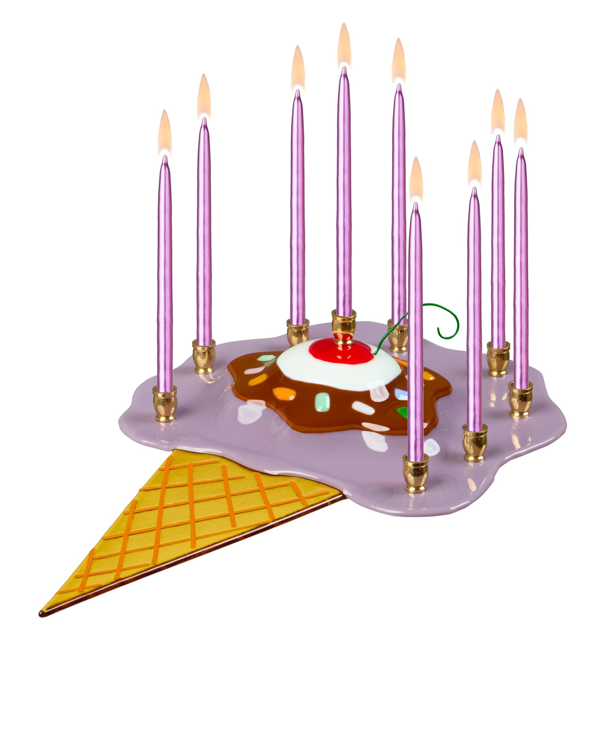 Ice Cream Cone Menorah - Image 3